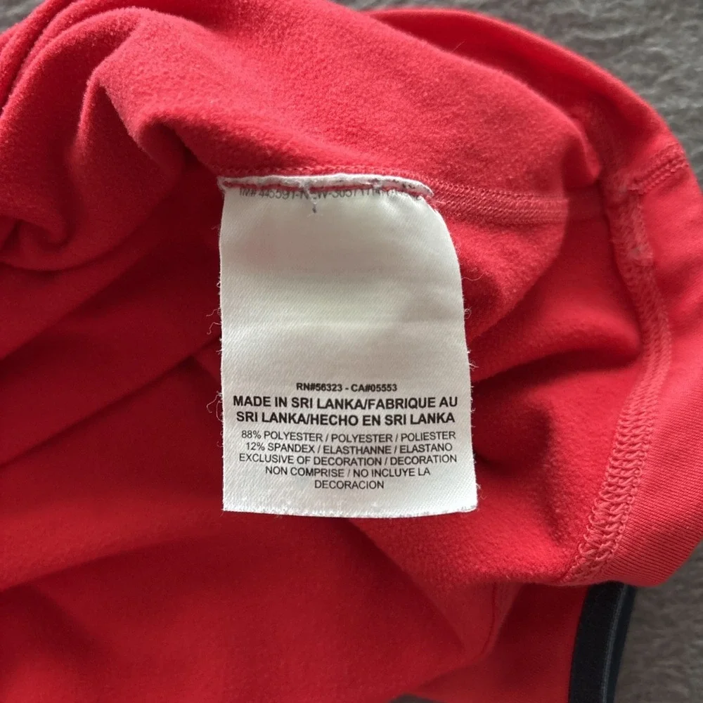 Nike Dri-Fit Pullover Womens Medium Red Long Sleeve Half Zip Running Top - Picture 7 of 10